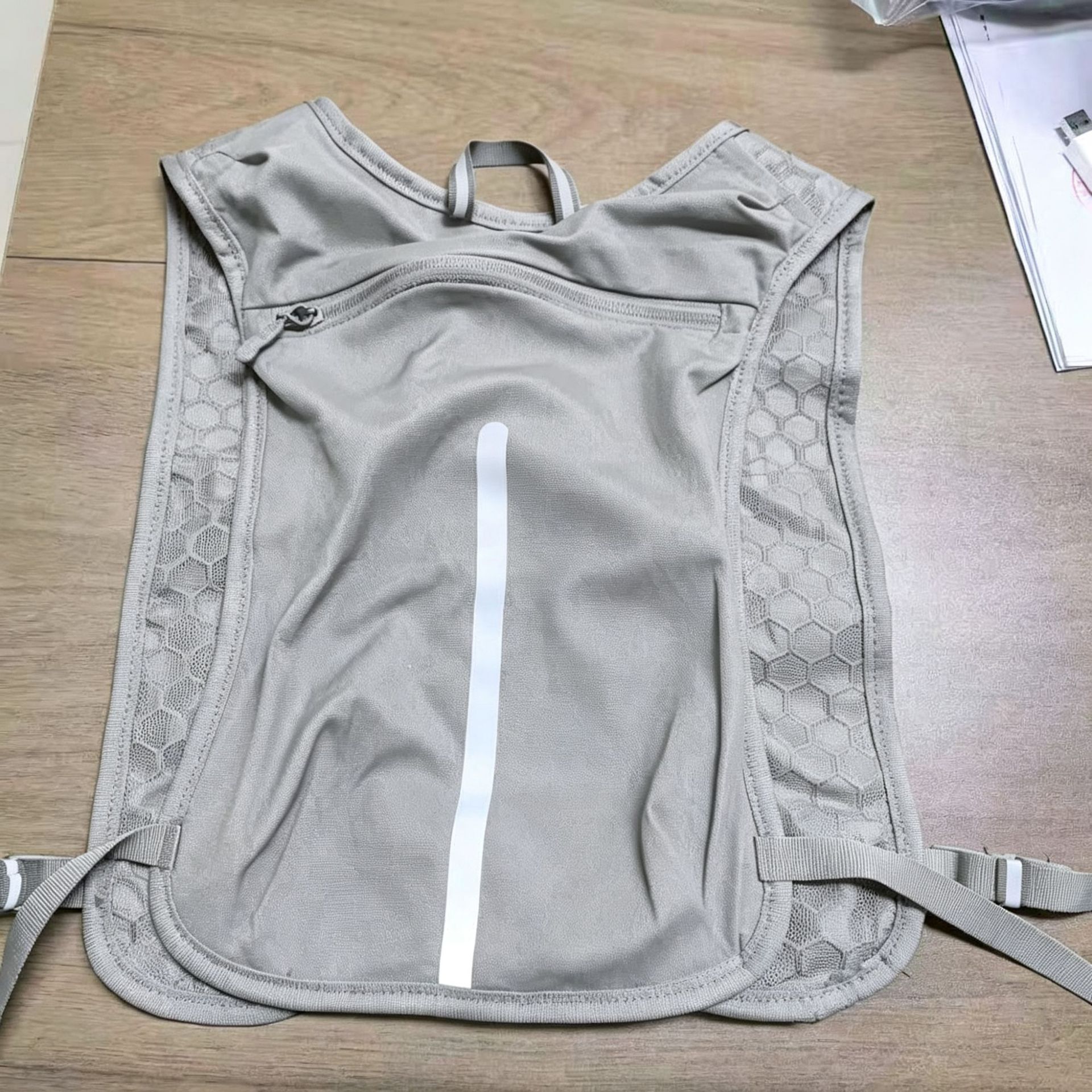 Amazon al aire libre caminando chaleco bolsa de bicicleta caminando chaleco bolsa deportiva de almacenamiento ligera bolsa de transporte en stock