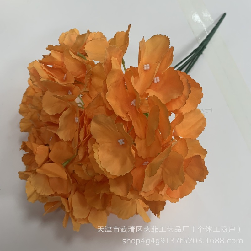 仿真花束5头无叶绣球婚庆假花路引装饰外贸跨境仿真绣球假花家居|undefined
