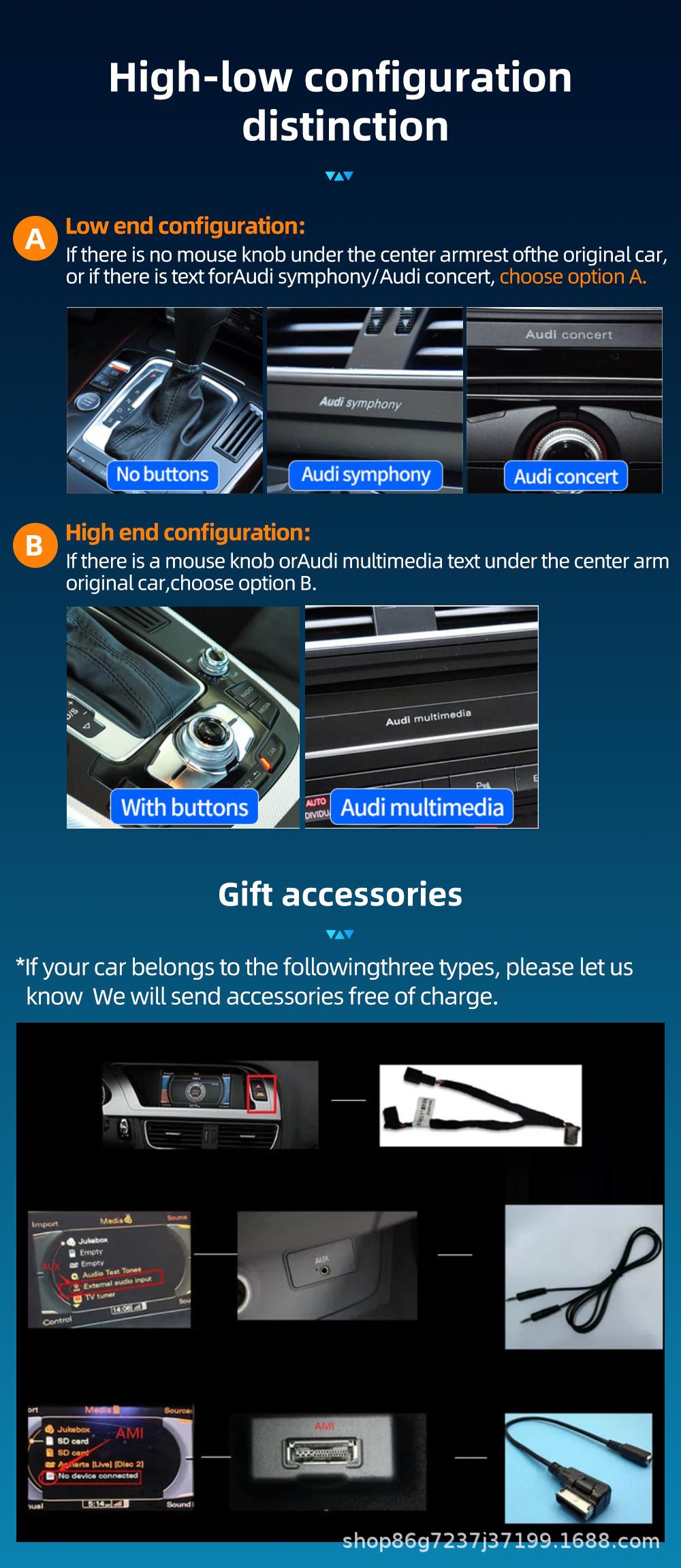 8.8inch Suitable for Audi A5 S5 Car Navigation Bluetooth Reversing Image Navigation All-In-One Central Control Display Screen