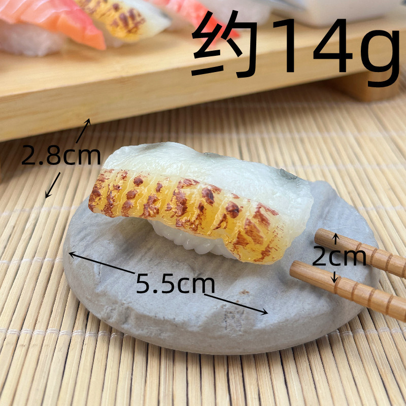 Simulación sushi modelo de juguete para niños japonés comida grande adornos tiro Decoración Accesorios salmón cocina rebanada