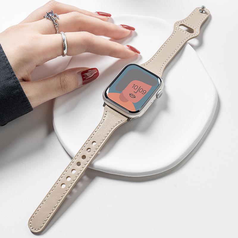 For iwatch strap Apple S8 Watch applewatch10 Leather Niche S9 Premium SE Women's Fashion For iwatch strap Apple S8 Watch applewatch10 Leather Niche S9 Premium SE Women's Fashion