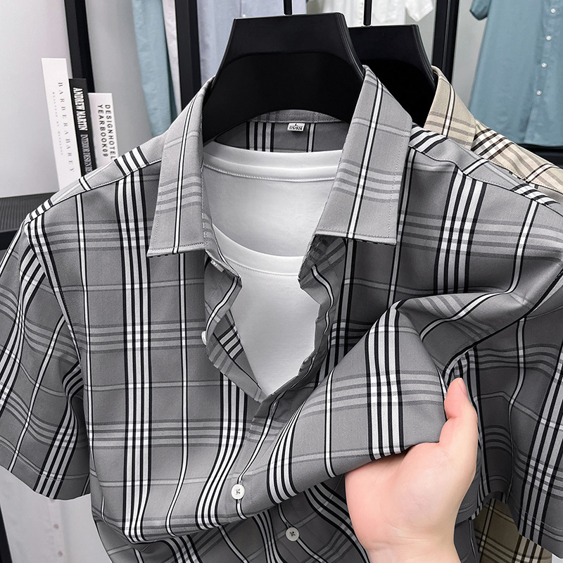 2026 New Model Fashionable Guangdong Shirt, Classic Burberry Plaid Pattern, Exquisite Workmanship, Good Quality