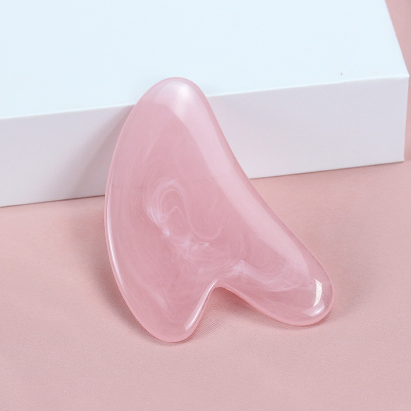 304 placa de acero inoxidable con dientes en forma de labios masaje facial herramienta de belleza cuchillo fascia drenaje meridiano herramienta de belleza