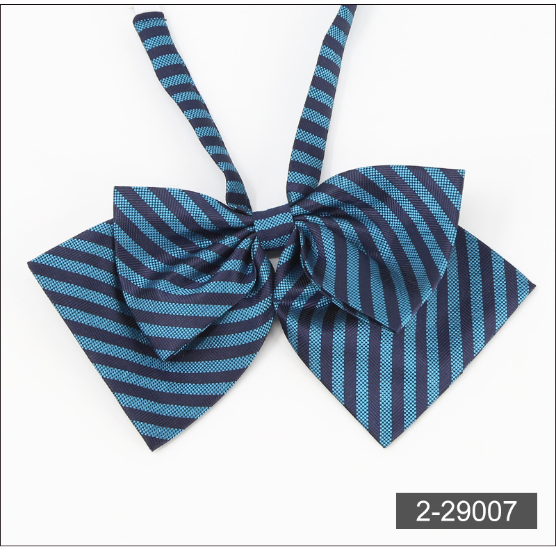 JK领结韩版休闲羽根女生蝴蝶结 纯色尖角领花 女士领结领花 批发详情17