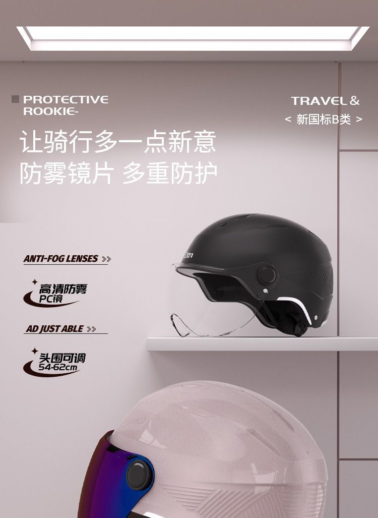 New National Standard 3C Electric Vehicle Summer Helmet