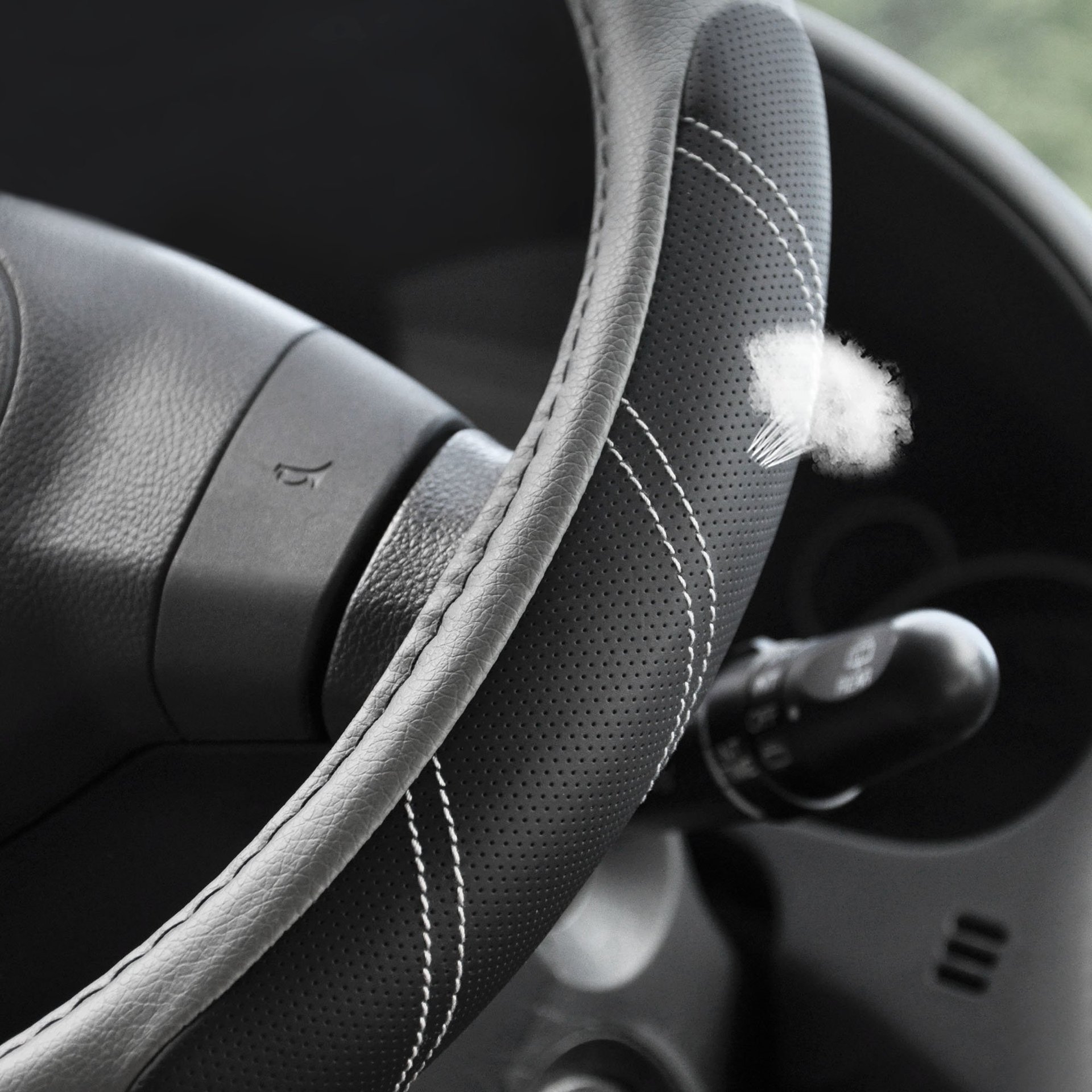 Car steering wheel cover leather elastic handle cover without inner ring Four Seasons universal car accessories car handle cover