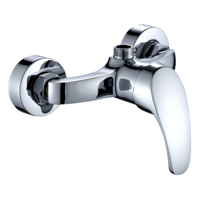 Copper mixing valve shower faucet hot and cold water shower bathroom concealed switch double open two-joint faucet shower suit