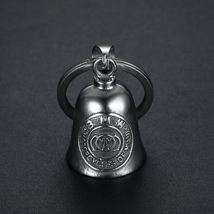 Amazon New Titanium Steel Cast Polished Vintage Punk Miami Motorcycle Letters Motorcycle Lucky Bell