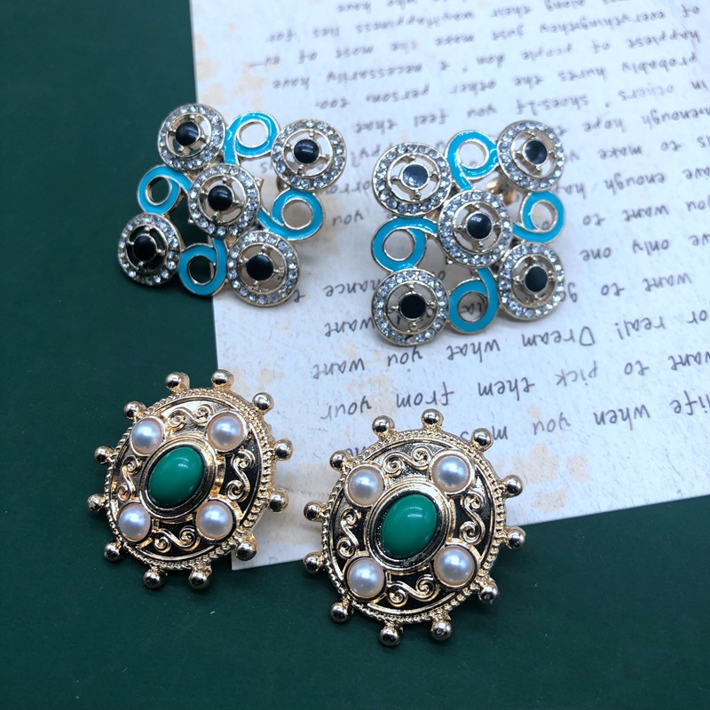 Pendientes De Perlas De Esmalte De Goteo De Diamantes De Moda display picture 2