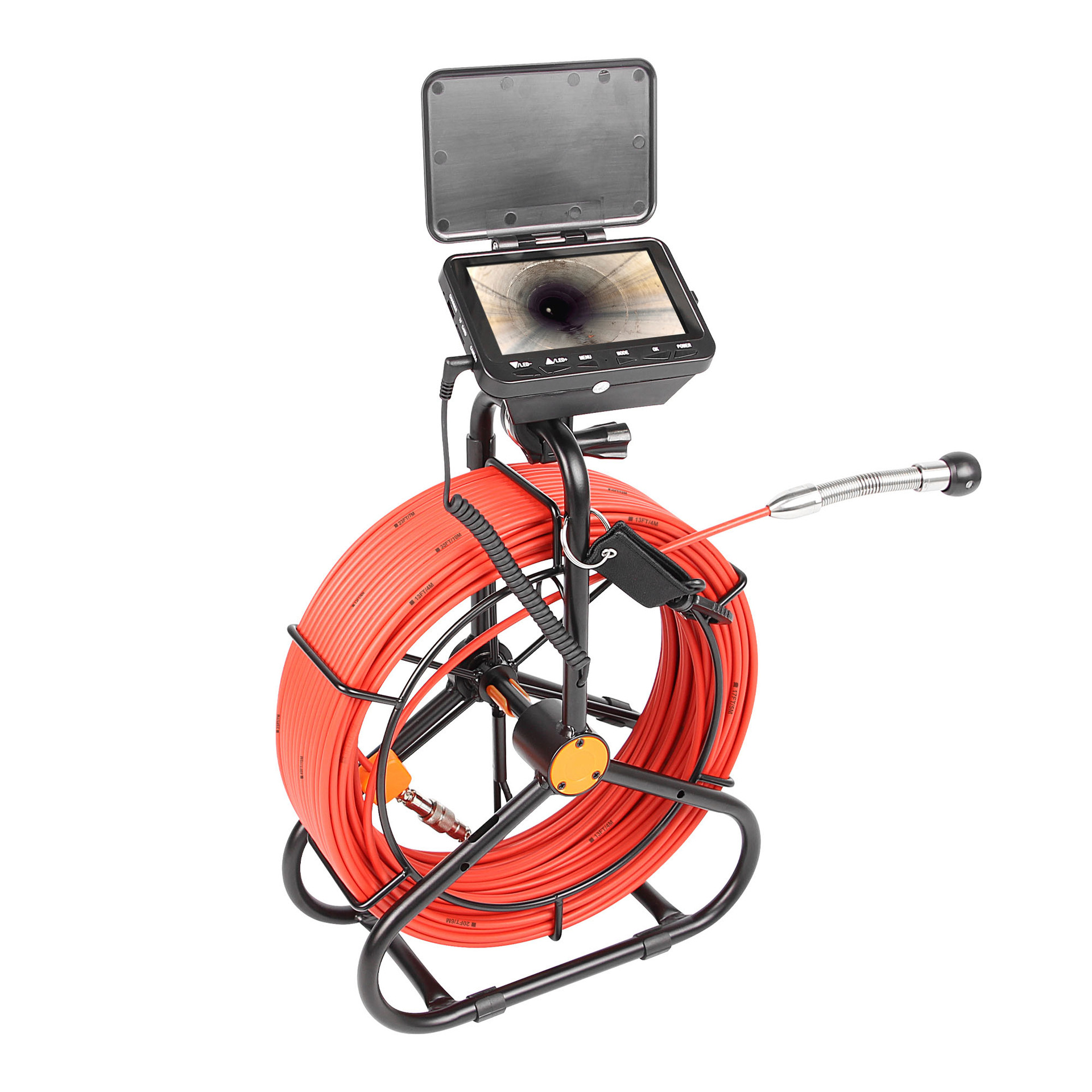 Foreign Trade Cross-border Supply Pipeline Endoscope with Measurement Markings for Photography and Recording 4.3 Inch Screen 16.5mm Small Lens