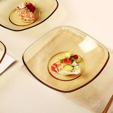 玻璃盘子备菜家用微波炉专用烤盘*1耐高温托盘