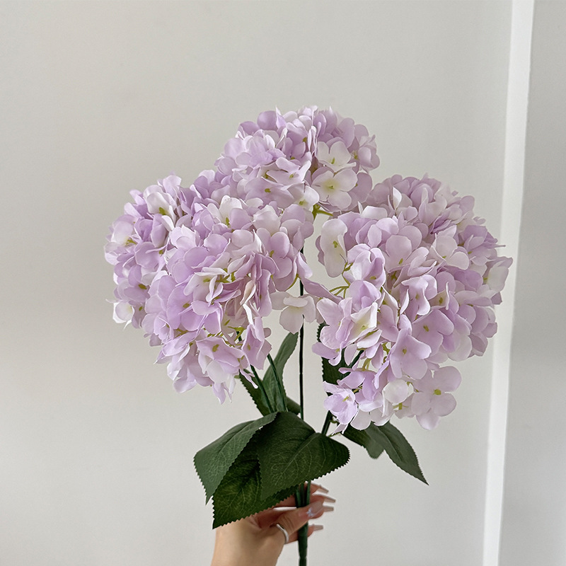 Flor de hortenida francesa de alta calidad flores reales flores falsas decoración del hogar decoración del salón de bodas paisajismo props de arreglos florales