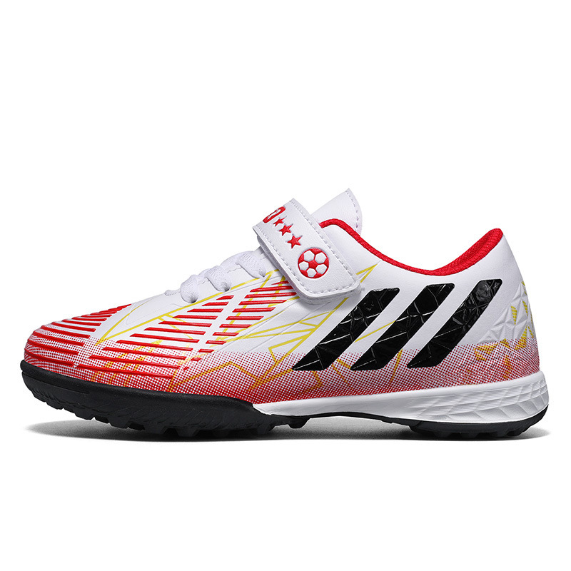 Hombres y niñas primavera y otoño nuevos zapatos infantiles de clavos rotos zapatos de fútbol indoor y outdoor zapatos de entrenamiento juvenil