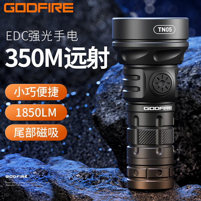 GODFIRE TN05 serie antorcha impermeable al aire libre led carga de emergencia portátil multifunción