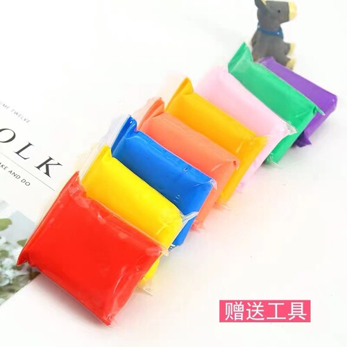 Wholesale ultra-light clay 24 colors bagged and boxed colored clay space clay plasticine children's handmade DIY clay