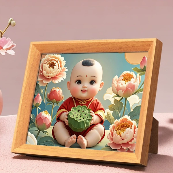 Rensheng Takako-Baby Boy 1-(wooden frame) elm color