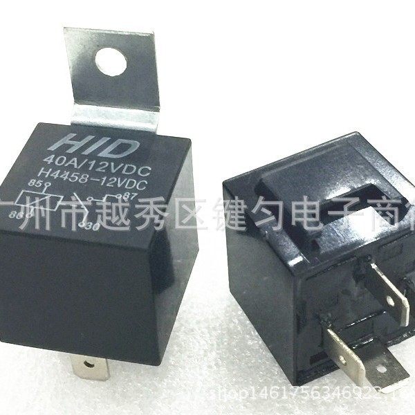 供应HID汽车继电器 40A/60V12V大电流四脚常开型继电器