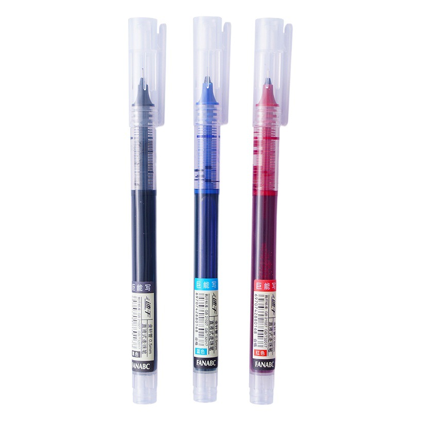 Quick-drying direct liquid ball pen large capacity student brush pen signature pen giant can write examination office stationery wholesale