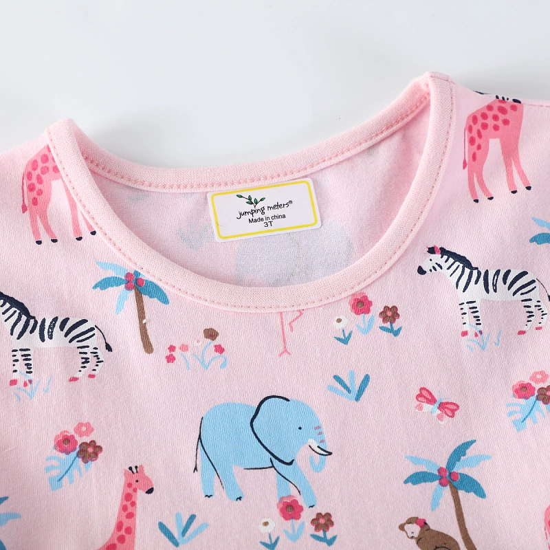 Мультяшная летняя юбка, для импорта, с коротким рукавом, Aliexpress, западный стиль
