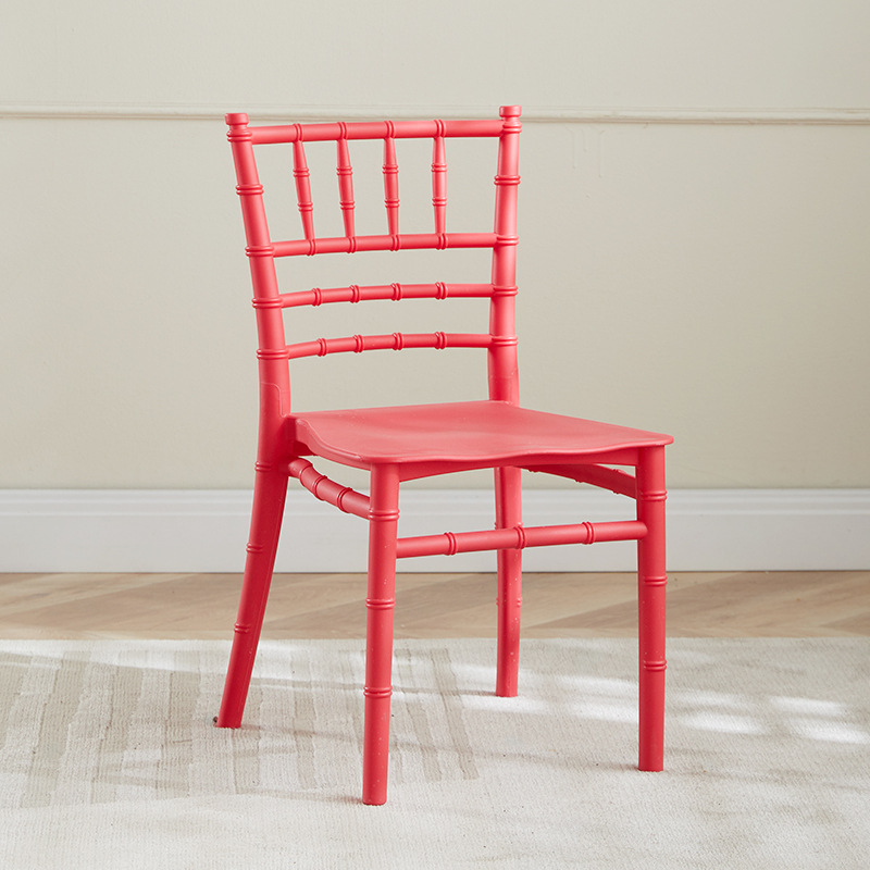 Silla infantil de bambú para banquetes, jardín de infantes o comedor, con respaldo integrado, uso doméstico o escolar