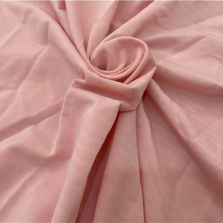 Sensación fría de seda de hielo ropa de protección solar tela de seda de hielo de malla patrón horizontal jacquard artesanía de protección solar bufanda máscara de tela de seda de hielo