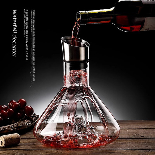 Internet-famous waterfall-style quick wine decanter, luxury European-style household red wine pourer, Jinshan Ice Mountain wine set