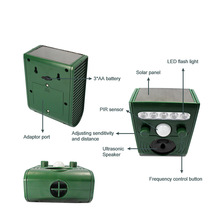 供应新款太阳能驱鼠器驱猫器电子驱鼠器动物驱赶器超声波驱猫器