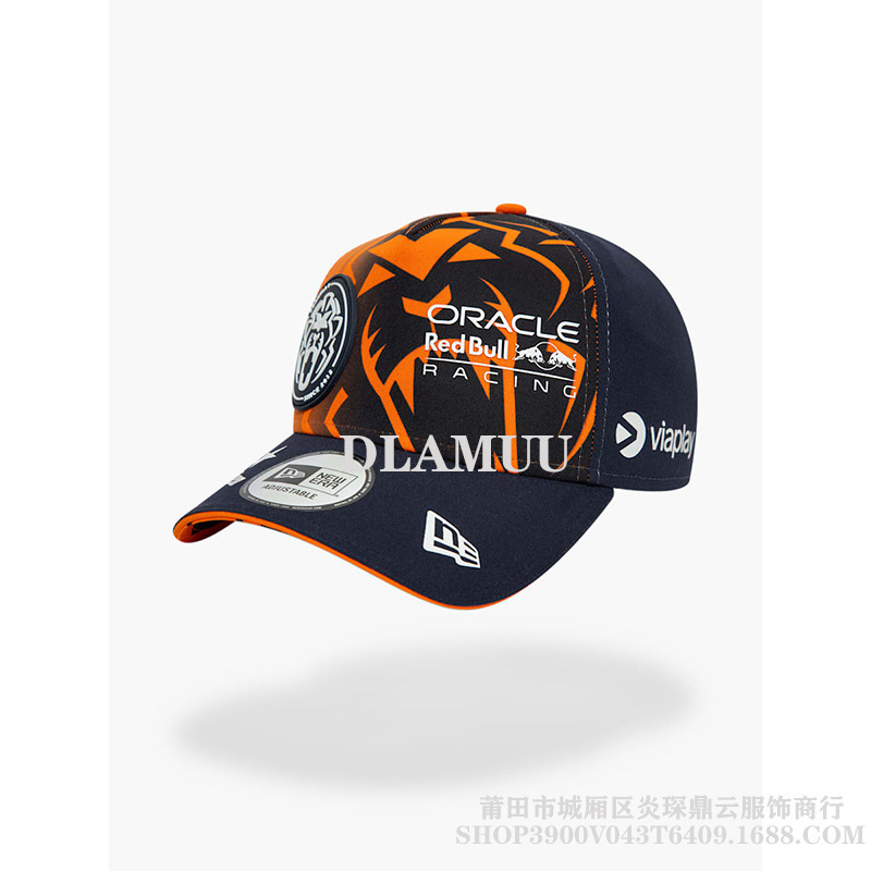2024新款红牛帽子硬顶棒球帽汽车F1外贸球队NFL机车刺绣鸭舌帽潮|undefined