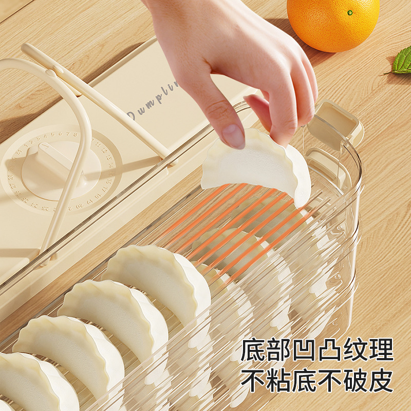 Caja de almacenamiento de albóndigas Puerta lateral del refrigerador Caja de almacenamiento de wonton Caja de albóndigas Caja de clasificación especial para congelación de grado alimenticio