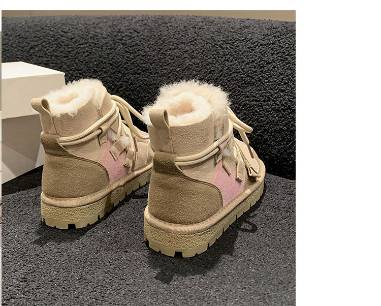 Warm Women's Winter Snow Boots Plush Lined Ankle Boots Versatile_voghion.com