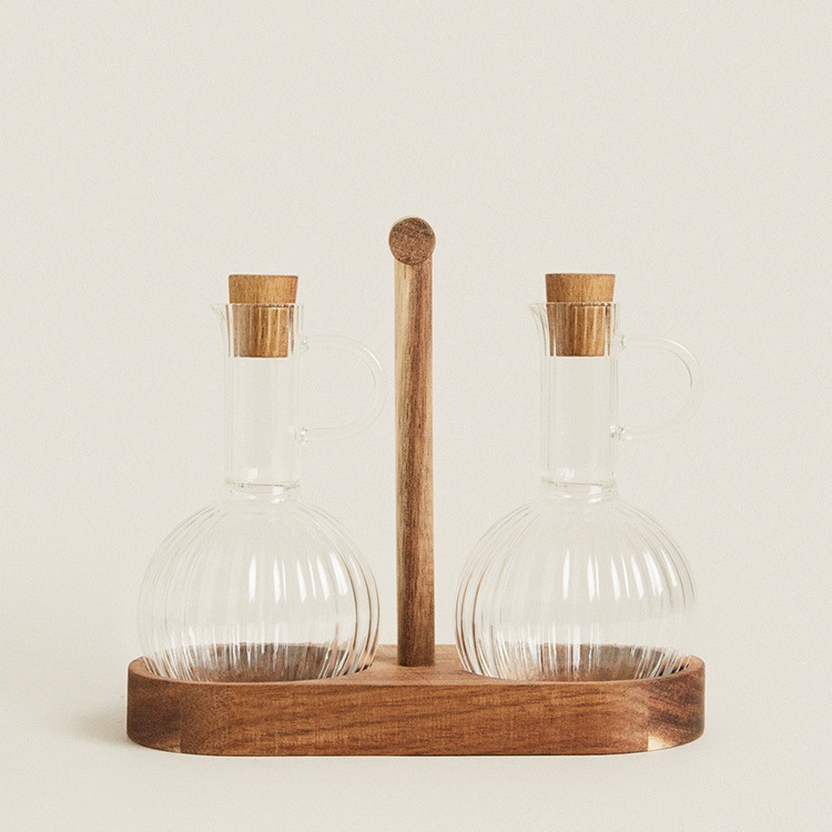 Recipiente para aceite de borosilicato de alta resistencia, botella de vidrio resistente al calor para almacenar aceite, recipiente para aceite comestible, botella para salsa de soja, artículos de cocina, botella para condimentos.