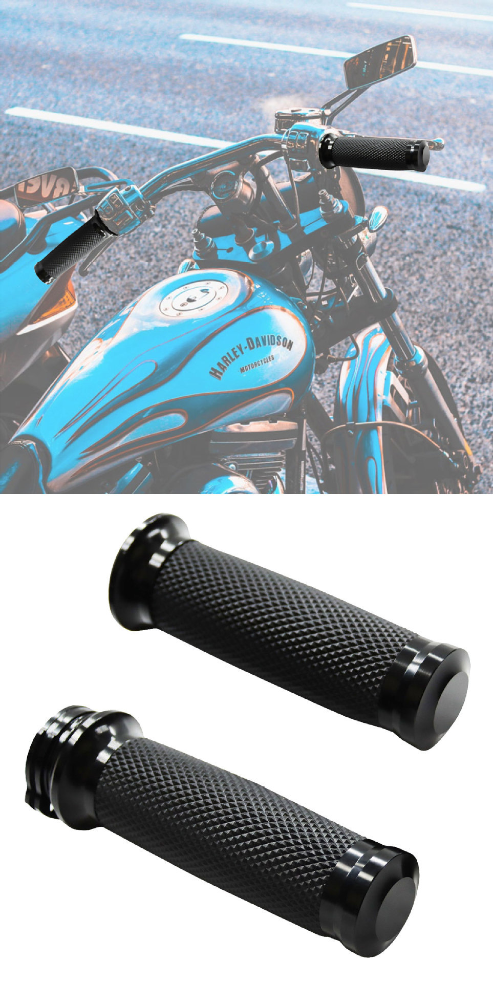 Universal Harley Motorcycle Handlebar Grips, Anti-Slip Handlebar Locks, Grip Cycling Equipment Anti-Slip Locks