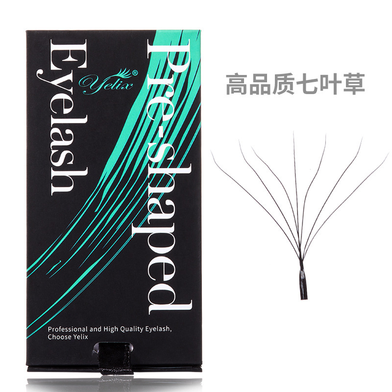 Fábrica de pestañas 0.07C Europa y los Estados Unidos, pestañas falsas naturales densas curvas 7D, pestañas de injerto cerrado de aesca floreciente