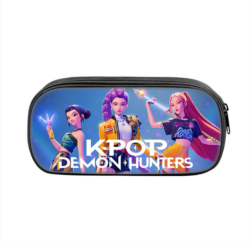 批发猎魔女团笔袋 KPop Demon Hunters学生儿童文具盒收纳袋铅笔|undefined