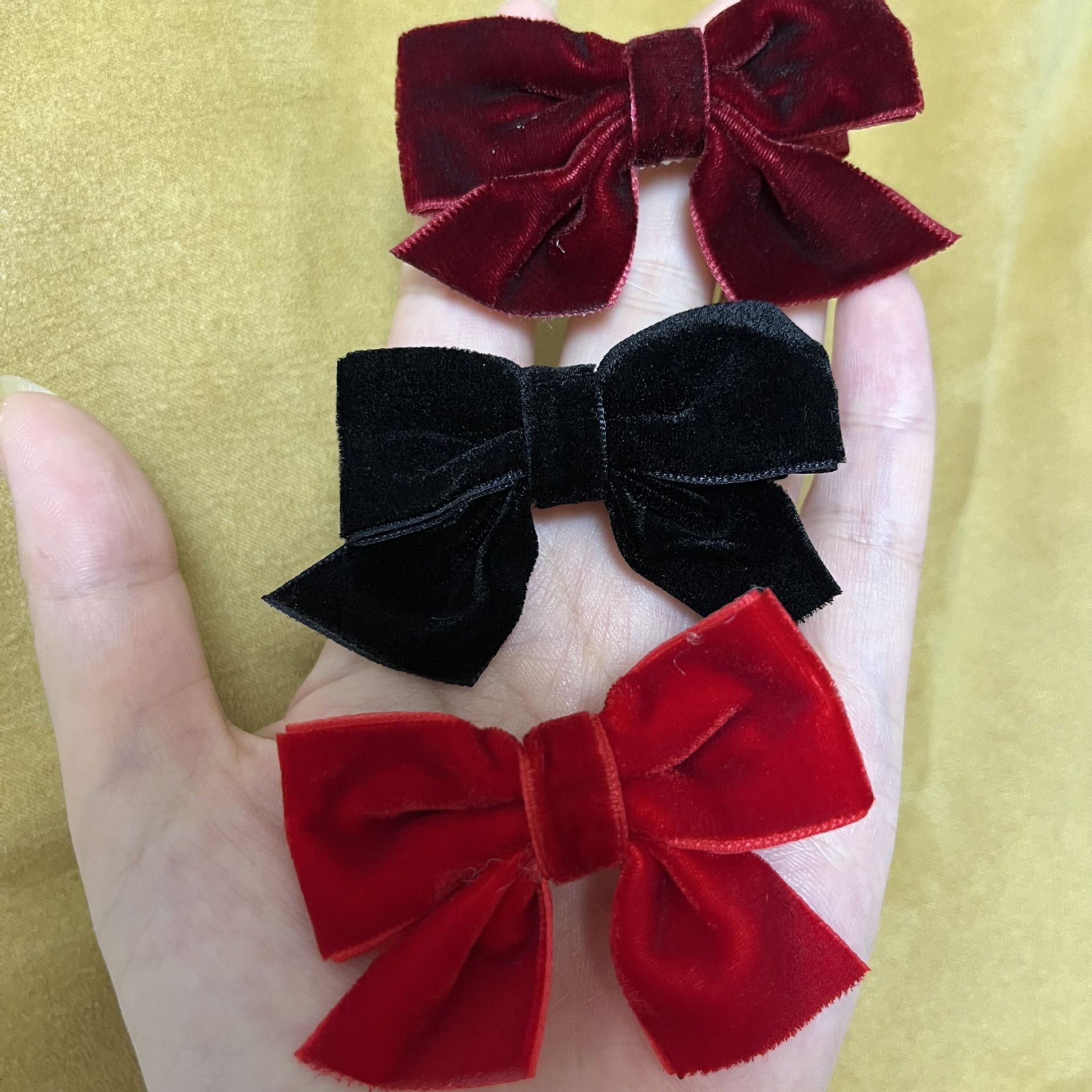 Flocked Red Barrette