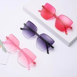 Трендовые модные детские солнцезащитные очки, в цветочек, оптовые продажи