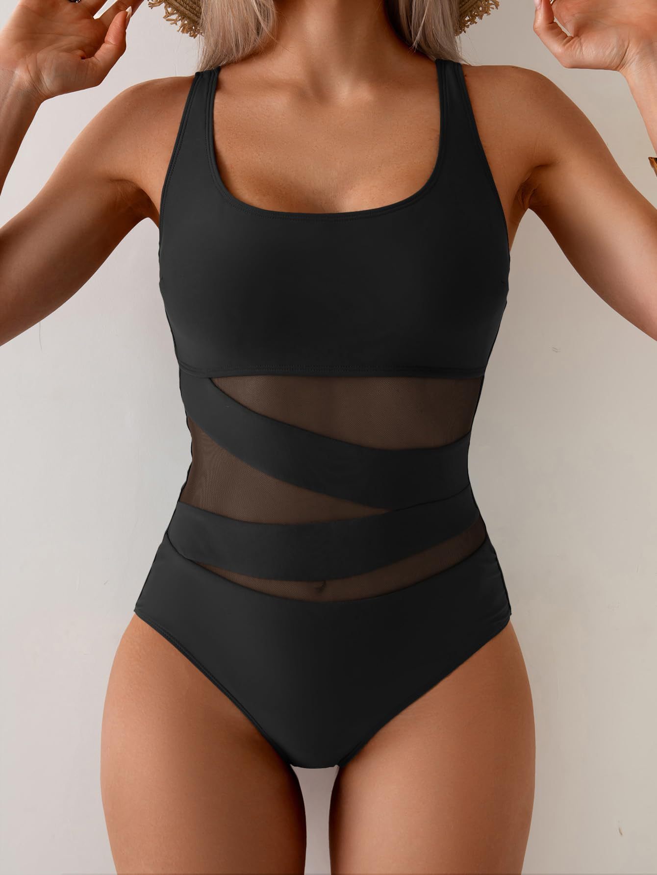 2026 amazon mujer malla unidad de baño abdominal trajes de baño sexy trajes de baño delgados image 1