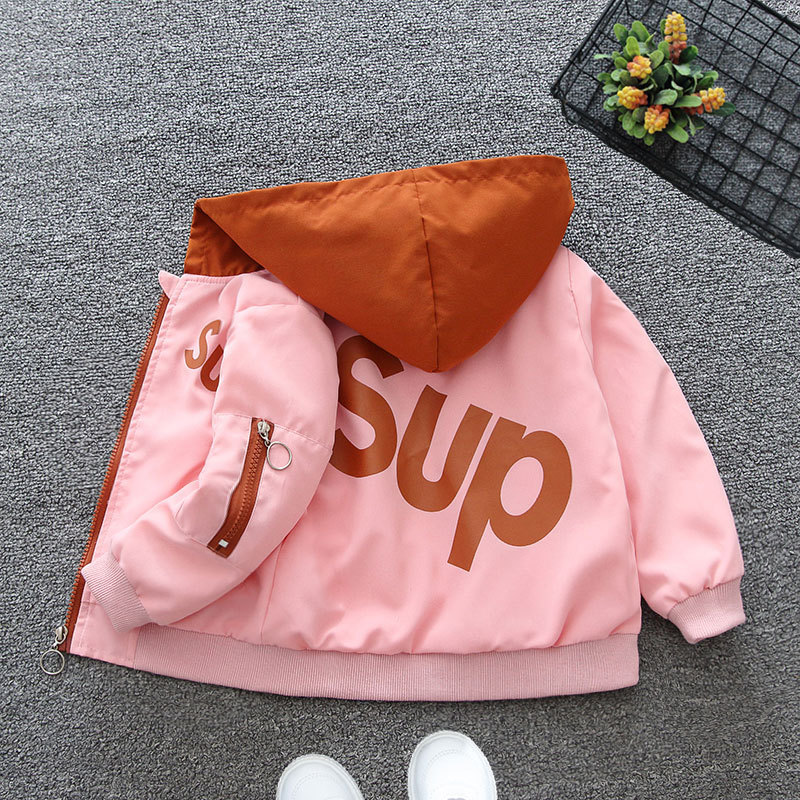 Girls' Jacket 2025 Baseball Uniform Children's Spring Outfit Little Girl Trendy Cartoon Jacket Long-Sleeve Top Casual Versatile