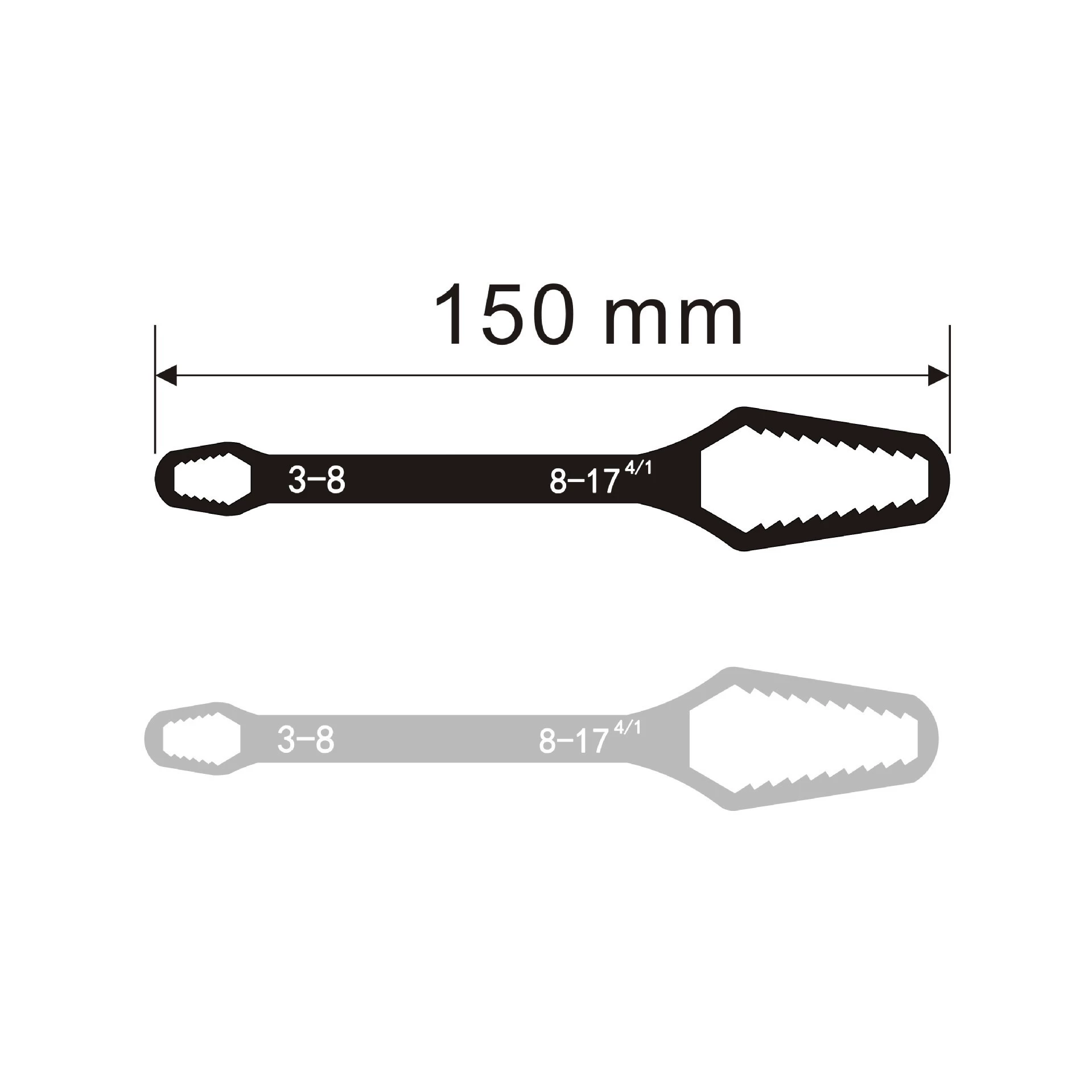 Universal wrench, 22mm