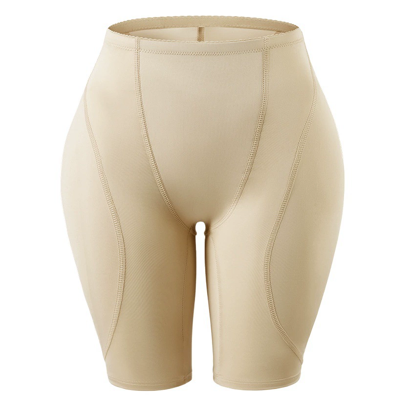 Европейские и американские брюшные брюки Женские базовые штаны на бедрах с накладной задницей Бесшовные Большие размеры с набедренной подушечкой Брюки для формирования фигуры