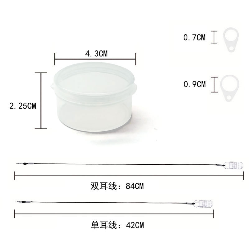 Audífono cuerda anti-perdida cordón cuerda protectora niños ancianos oído espalda máquina cuello cuerda de un solo oído binaural clip fijo