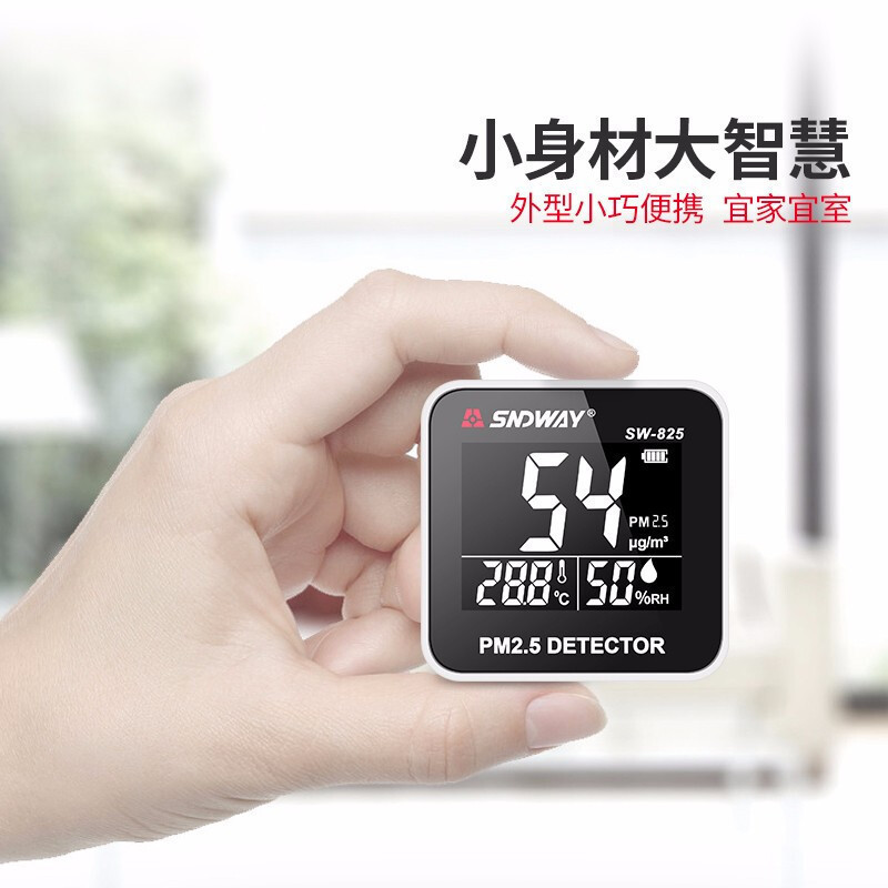 深达威 （SNDWAY）PM2.5环境检测仪 家用环境监测 SW-825。