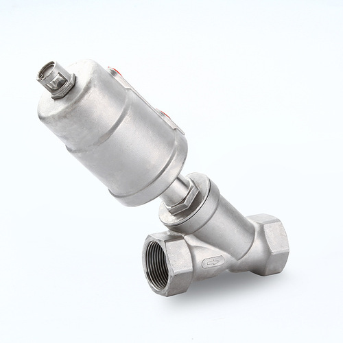 Factory supply internal thread angle seat valve Y type pneumatic angle seat valve High temperature steam internal threaded angle seat valve