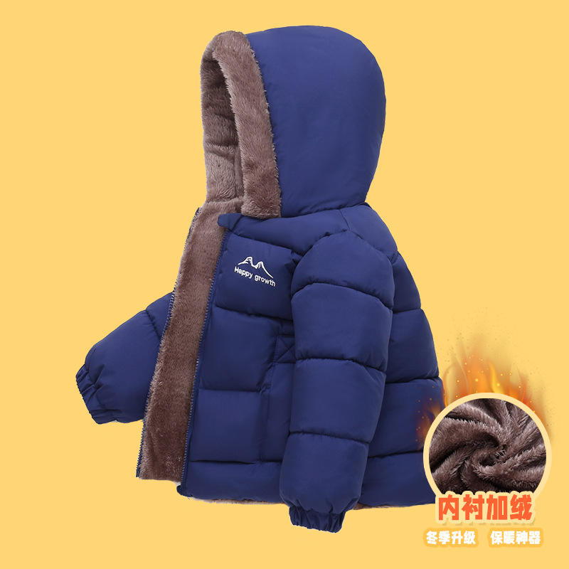 878 invierno nuevo niño doble cara usar ropa de algodón de lana para niños niñas chaqueta de algodón caliente para niños mayores