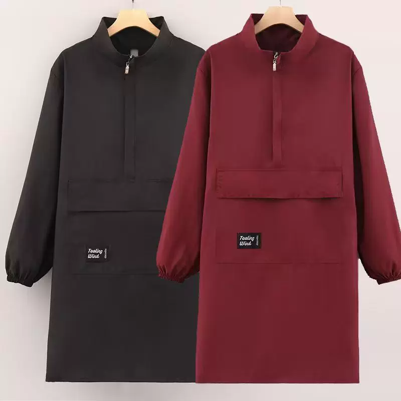 【一件代发】防泼水罩衣厨房家用做饭围裙上班工作服餐饮定制logo