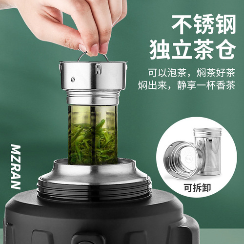 5ZV7 wholesale 316 all stainless steel thermos cup men's large capacity thermos kettle outdoor car kettle household thermos bottle 1