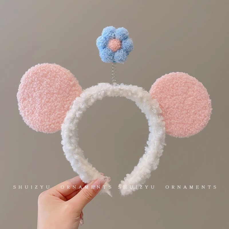 Face Wash diadema especial femenina 2023 nueva diadema femenina antideslizante horquilla de pelo de felpa Paquete de pelo banda de pelo de dibujos animados tocado