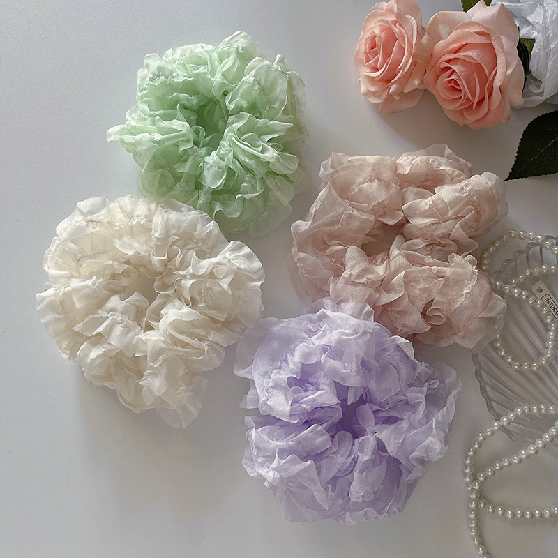 Hair Tie Hair Accessories Type Cute Flower Cloth Handmade Hair Tie 1 Piece