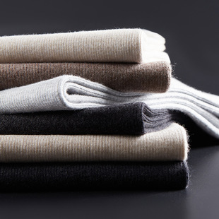 2024 winter new men's knitted wool pants for men and women with solid color warm leggings factory direct sales
