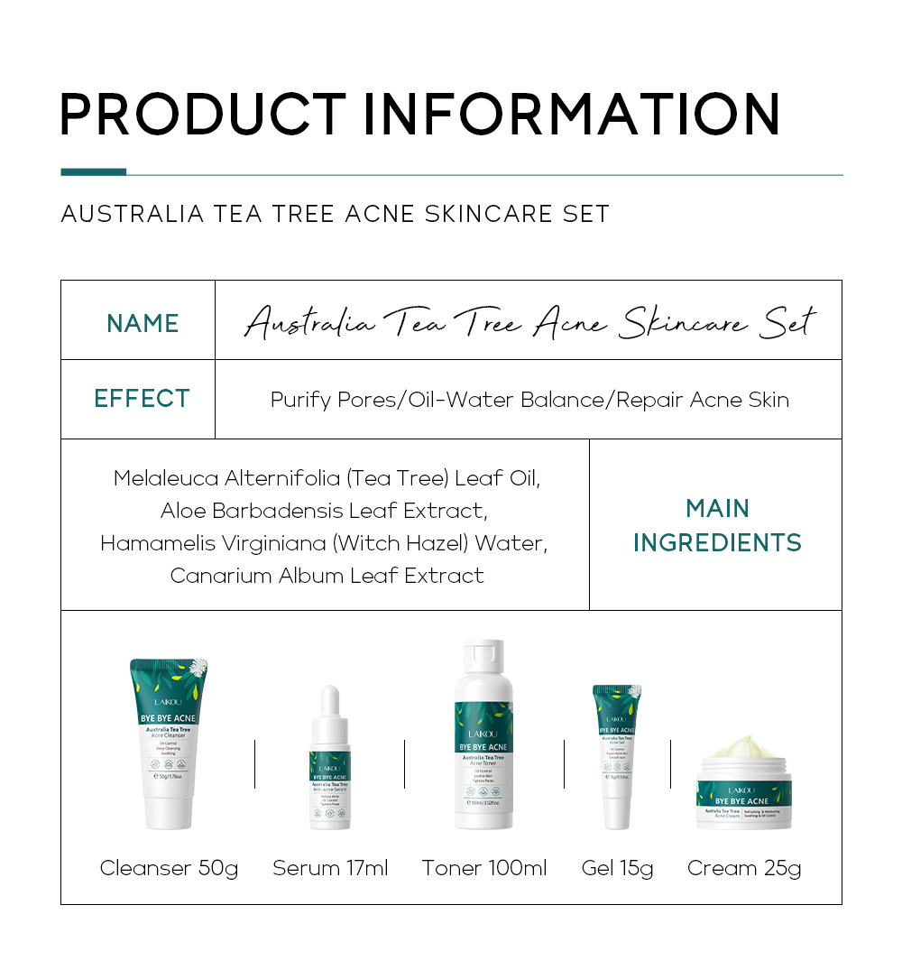 Facial Care Suit Facial Cleanser Cream Lotion Gel